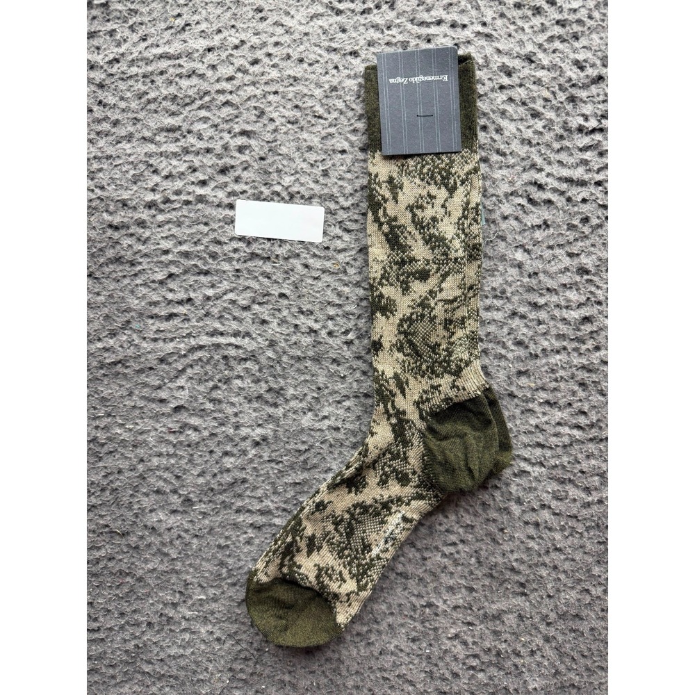 NWT Ermenegildo Zegna Designer Mid Calf Socks Camouflage One Size Unisex
